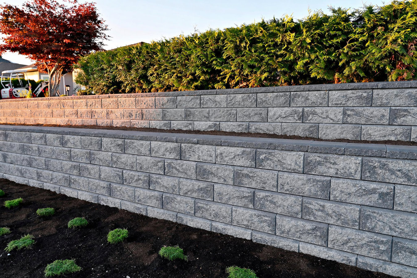 Concrete retaining walls in Fontana, CA