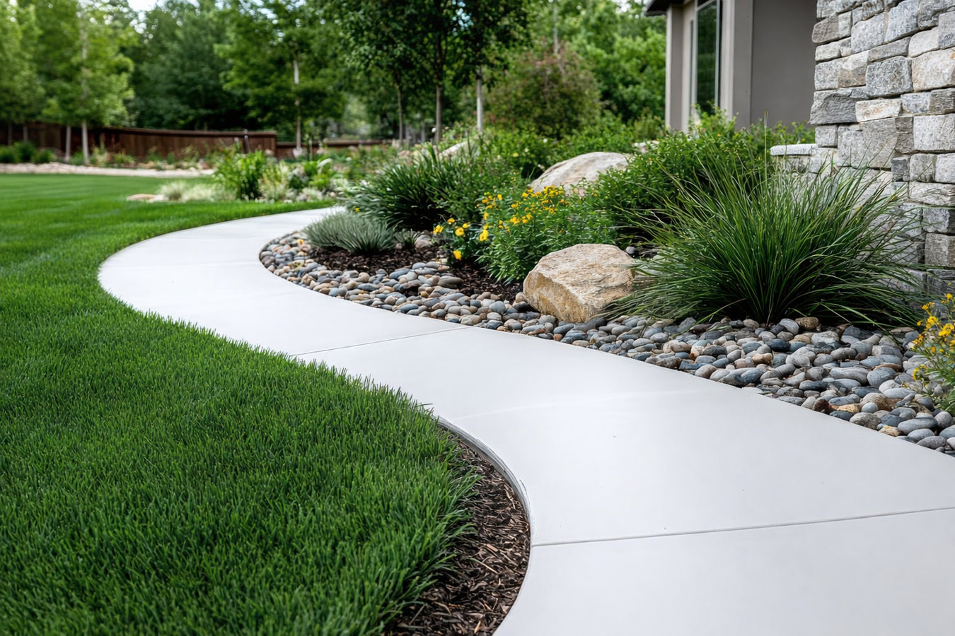 Concrete sidewalk building in Fontana, CA