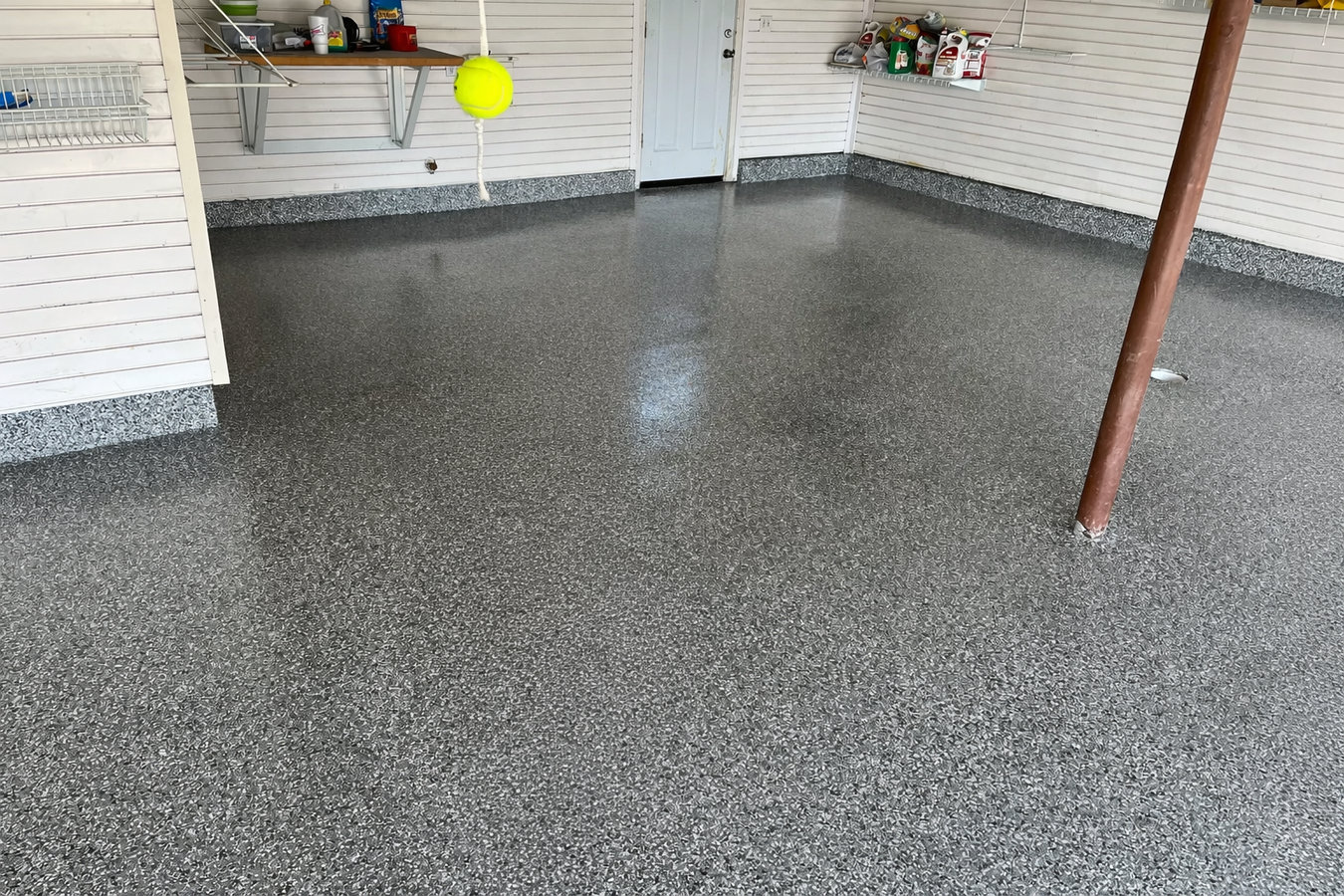Garage floor concrete in Fontana, CA